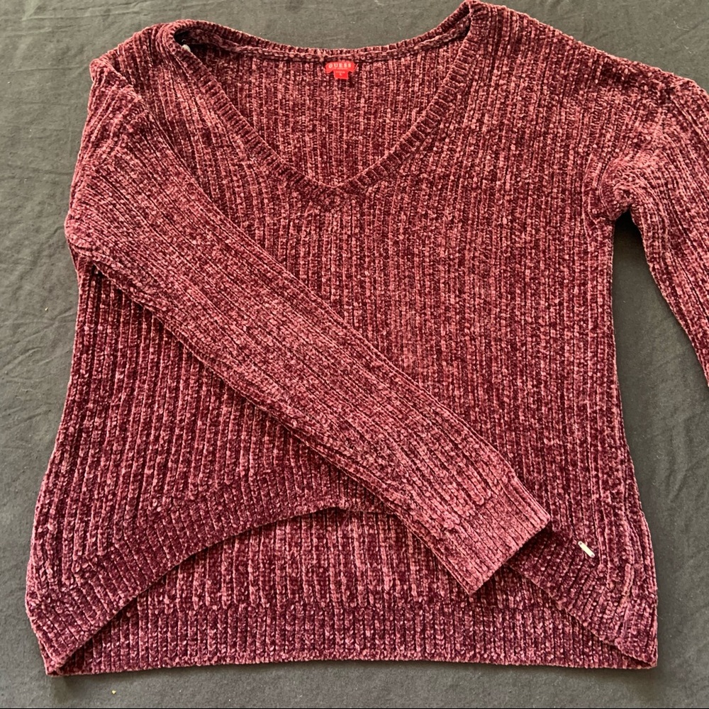GUESS Los Angeles purple super soft sweater